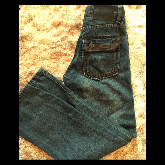 Reward Other - Reward jeans with brown leather pockets. Size 10.